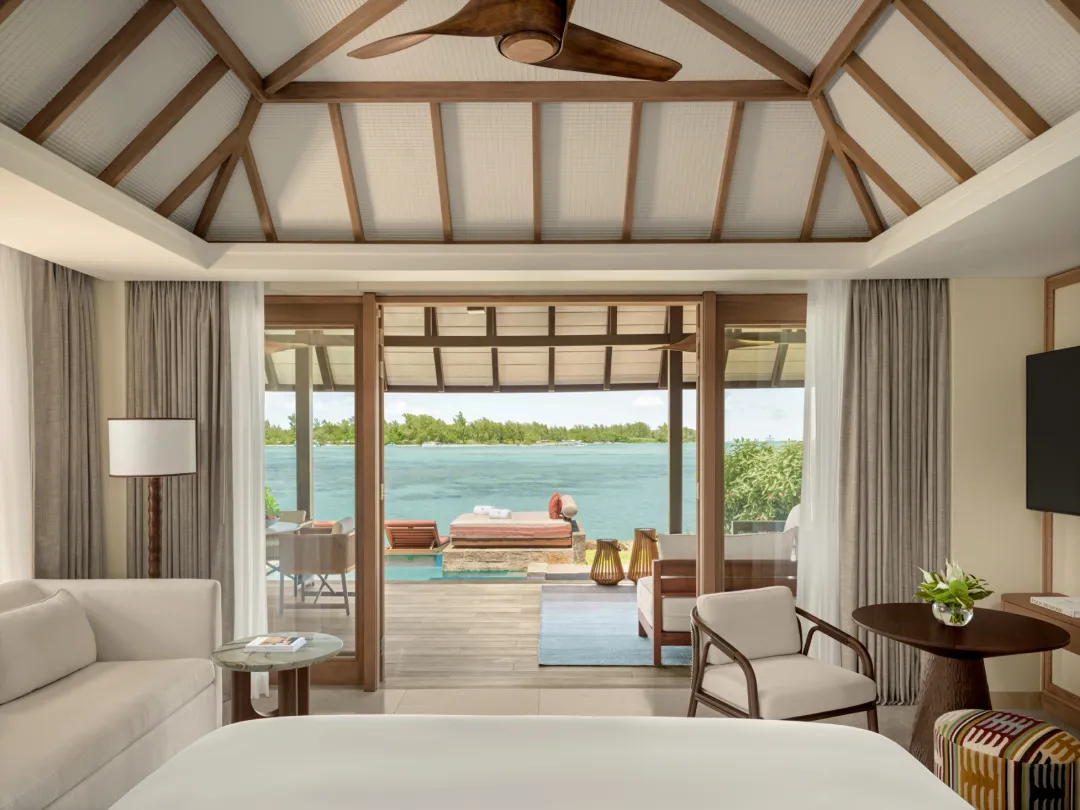 Odysseys Travel - Four Seasons Resort Mauritius at Anahita - Oceanfront Pool Villa - Bedroom