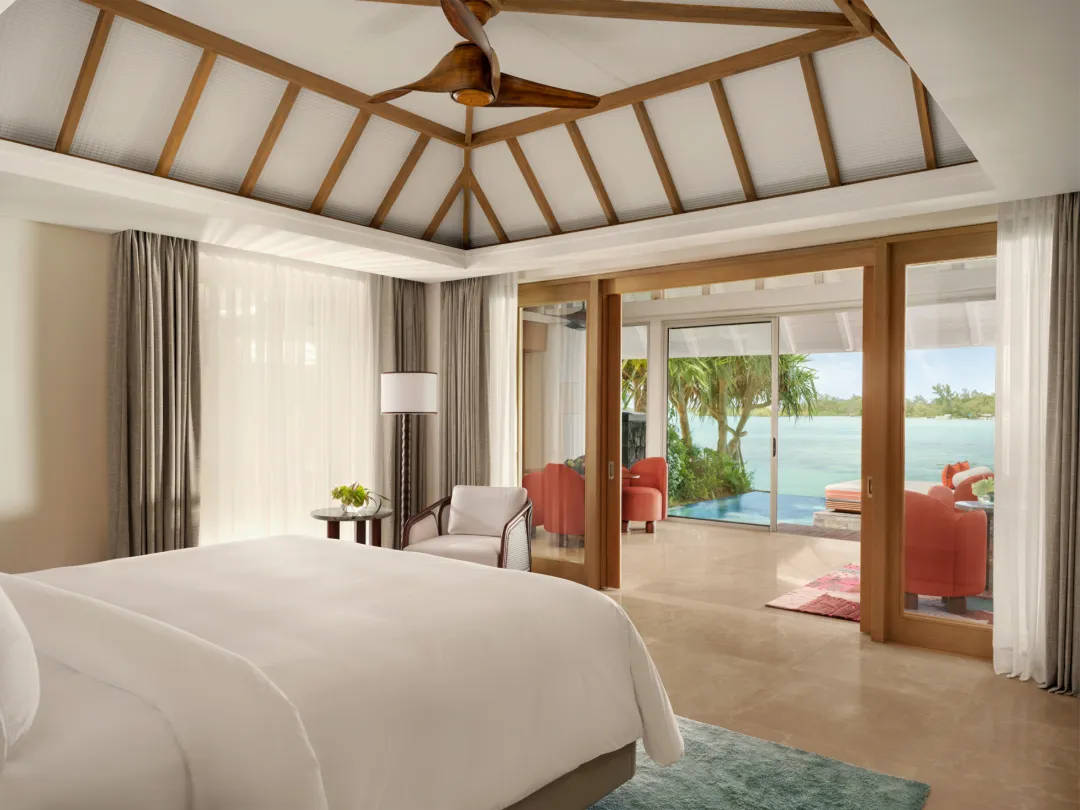 Odysseys Travel - Four Seasons Resort Mauritius at Anahita - Premium Oceanfront Pool Villa - Bedroom