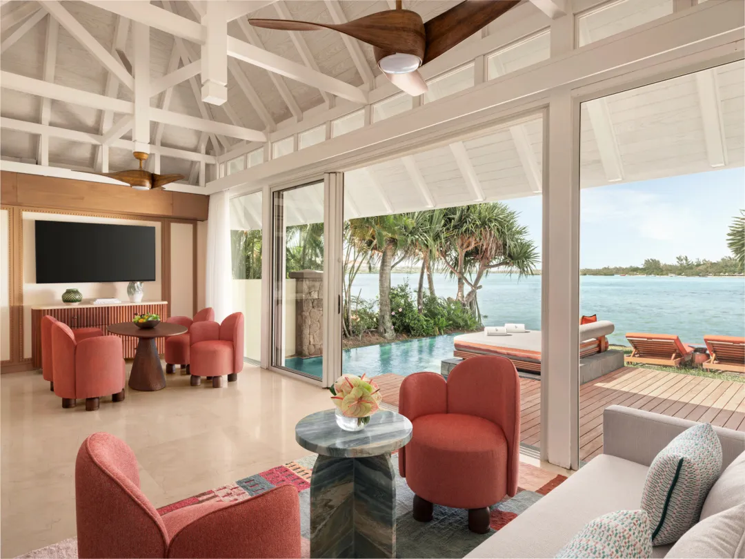 Odysseys Travel - Four Seasons Resort Mauritius at Anahita - Premium Oceanfront Pool Villa - Lounge