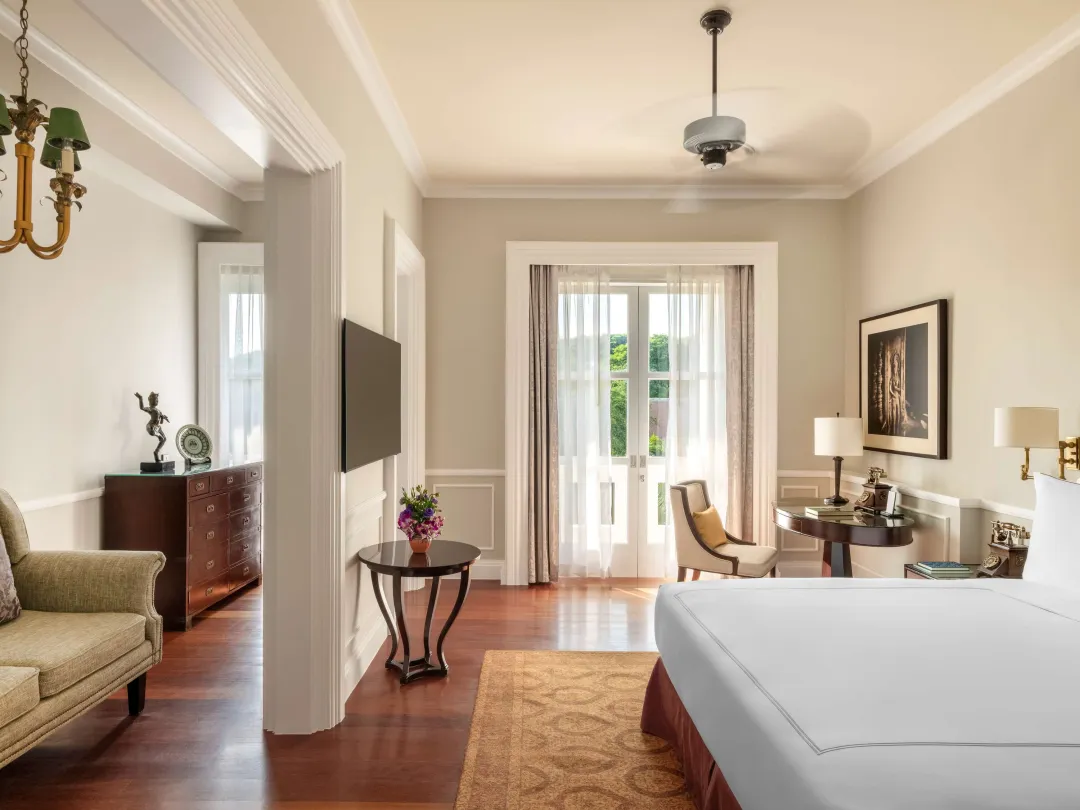 Odysseys Travel - Raffles Grand Hotel d'Angkor - Rooms - Colonial Suite - Living Area