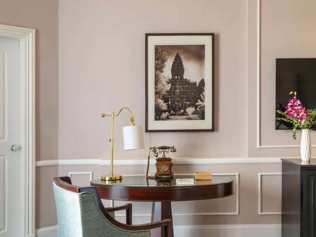 Odysseys Travel - Raffles Grand Hotel d'Angkor - Rooms - Landmark Room - Desk