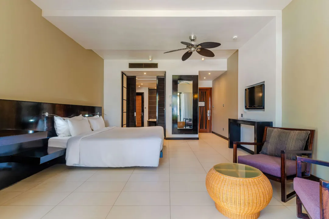 Odysseys Travel - Crystals Beach Resort Belle Mare - Premium Room Partial Ocean View - Bedroom Seating Area