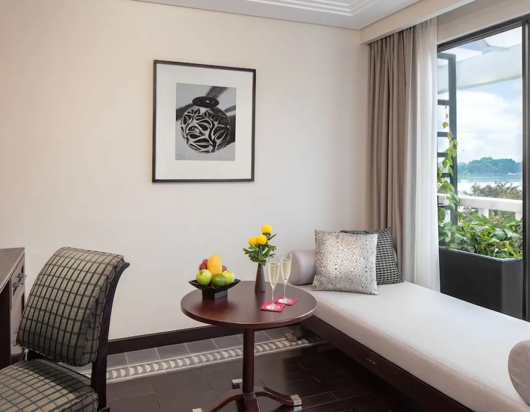 Odysseys Travel - Azerai La Residence, Hue - Deluxe River View - Sitting Area