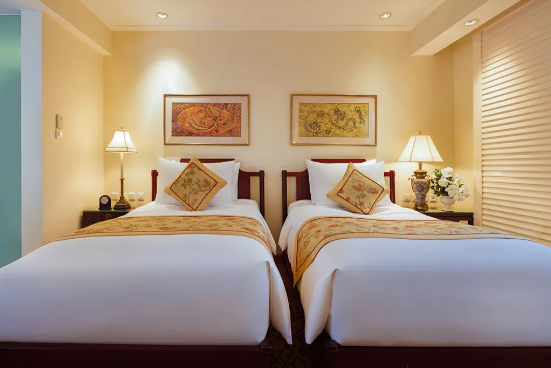 Odysseys Travel - Indochine Palace Hue - Palace Deluxe - Twin Bedroom