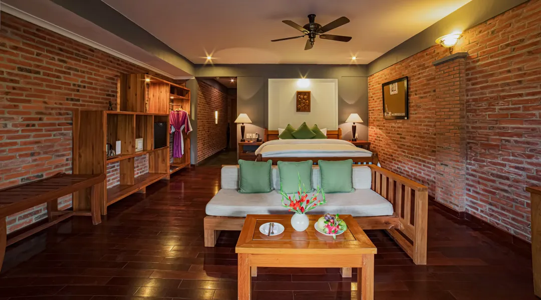 Odysseys Travel - Pilgrimage Village Resort and Spa - Deluxe Room - Bedroom