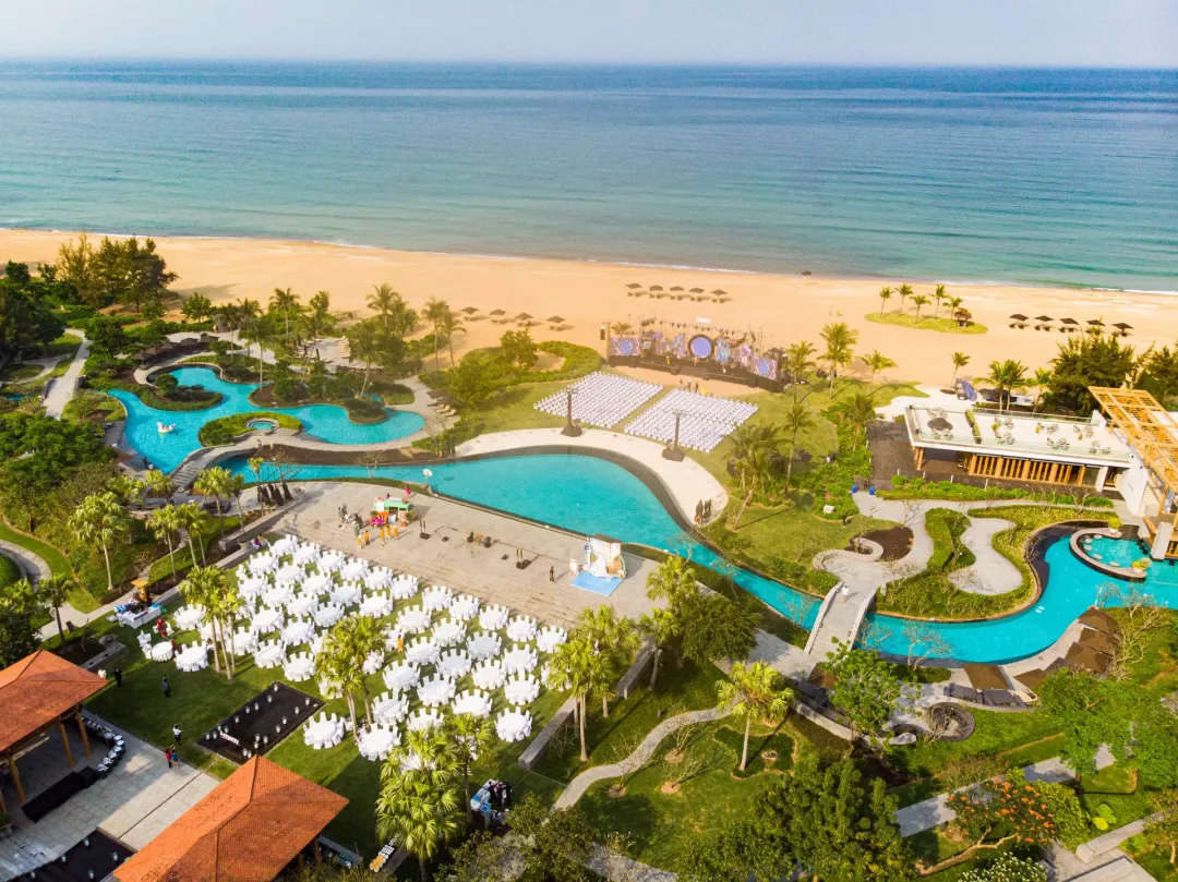 Angsana Lang Co - Pool Aerial View
