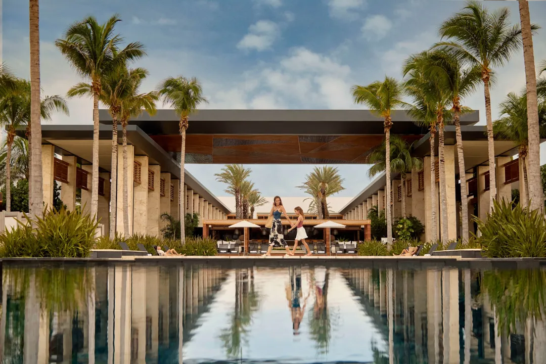 Odysseys Travel - Conrad Tulum Riviera Maya - Poolside Walkway