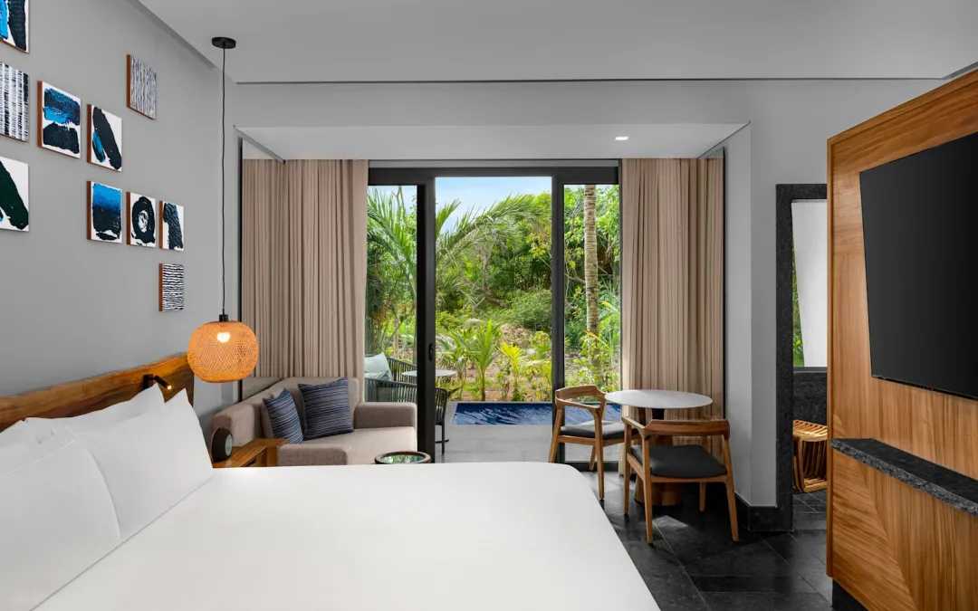 Odysseys Travel - Conrad Tulum Riviera Maya - Ceiba Tropical View Suite with King Bed - Bedroom