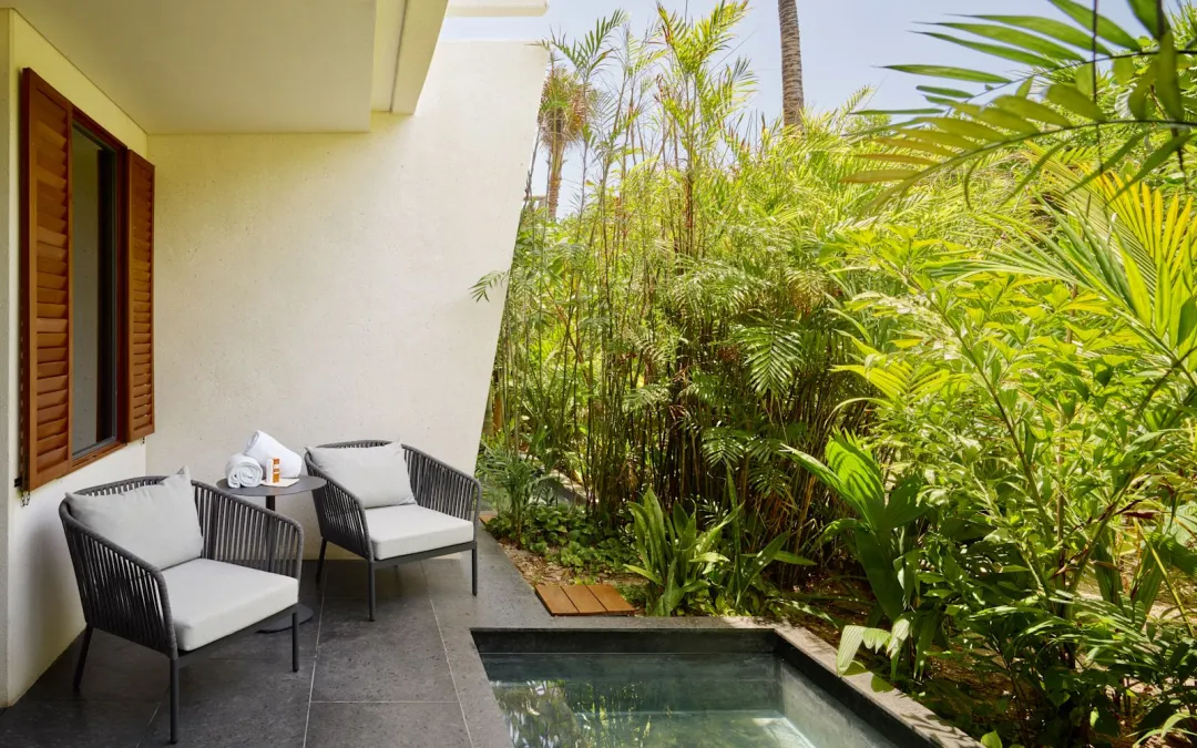 Odysseys Travel - Conrad Tulum Riviera Maya - Ceiba Partial Ocean View Guestroom King Bed - Plunge Pool Balcony