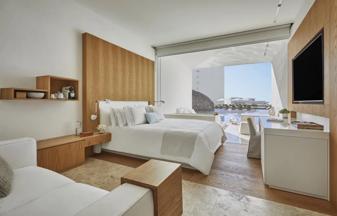 Odysseys Travel - Viceroy Los Cabos - Partial Ocean View King Bed - Bedroom