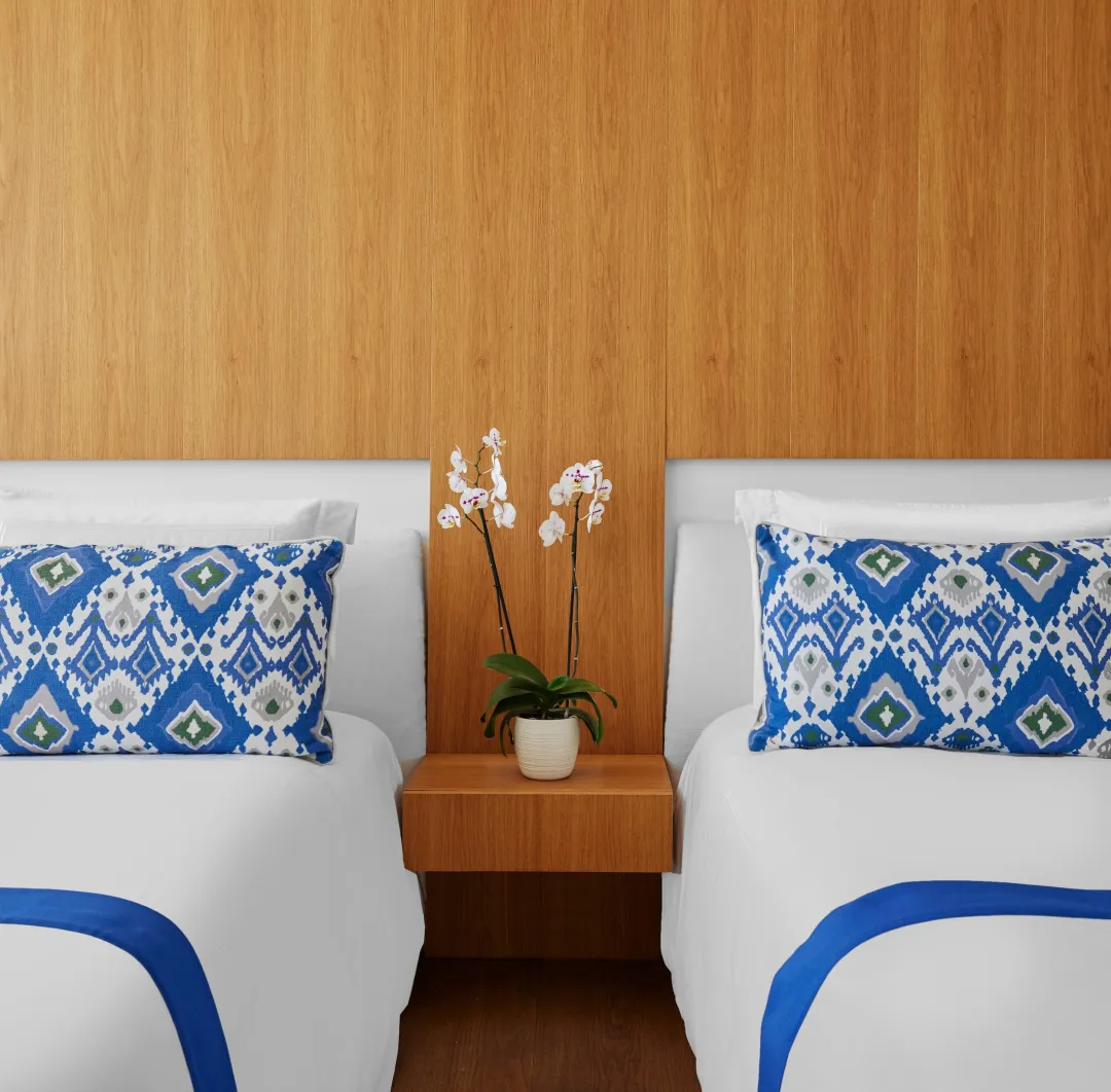 Odysseys Travel - Viceroy Los Cabos - Ocean View Two Queen Beds - Bedroom Detail