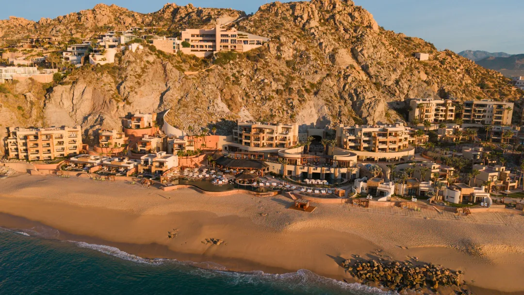 Odysseys Travel - Waldorf Astoria Los Cabos Pedregal - Beach Aerial View