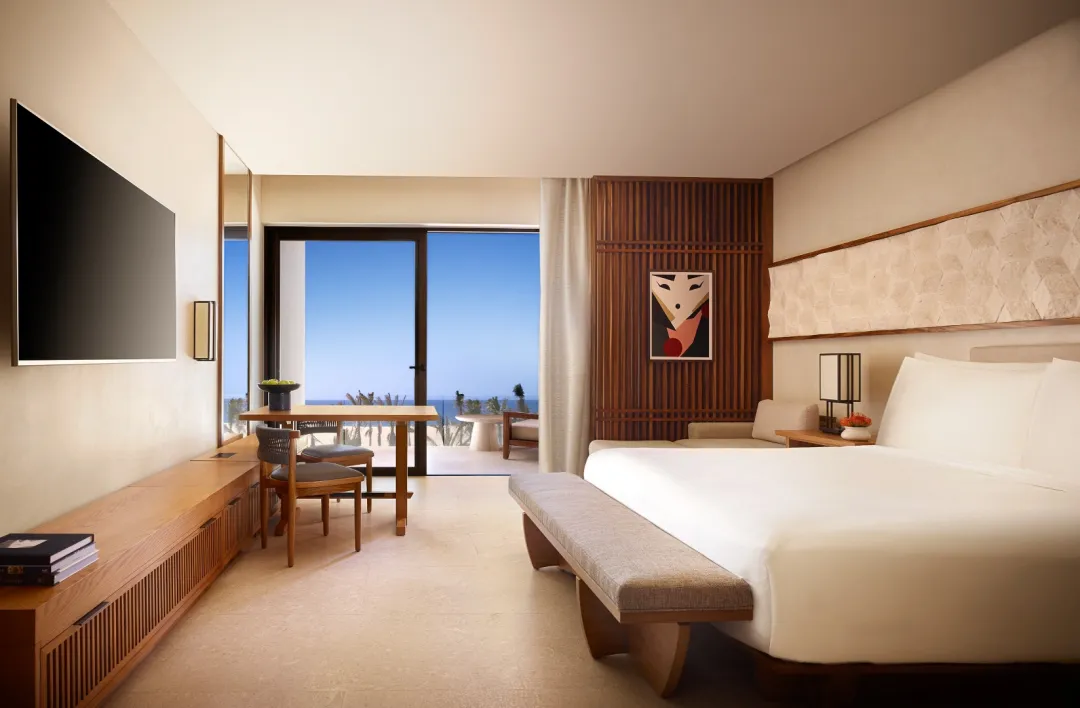 Odysseys Travel - Nobu Hotel Los Cabos - Deluxe Ocean View - Bedroom (King)