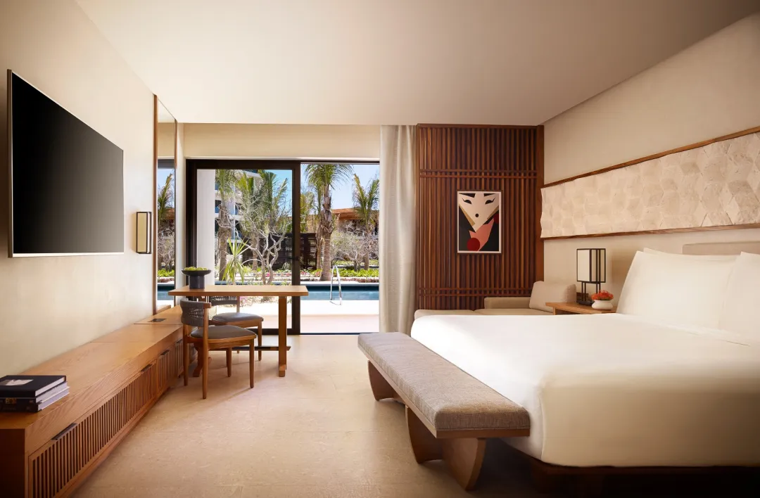 Odysseys Travel - Nobu Hotel Los Cabos - Deluxe Swim-Up - Bedroom (King)