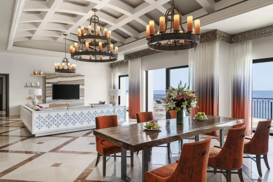 Odysseys Travel - Hilton Los Cabos - Presidential Suite Two Bedrooms Oceanfront - Living Area
