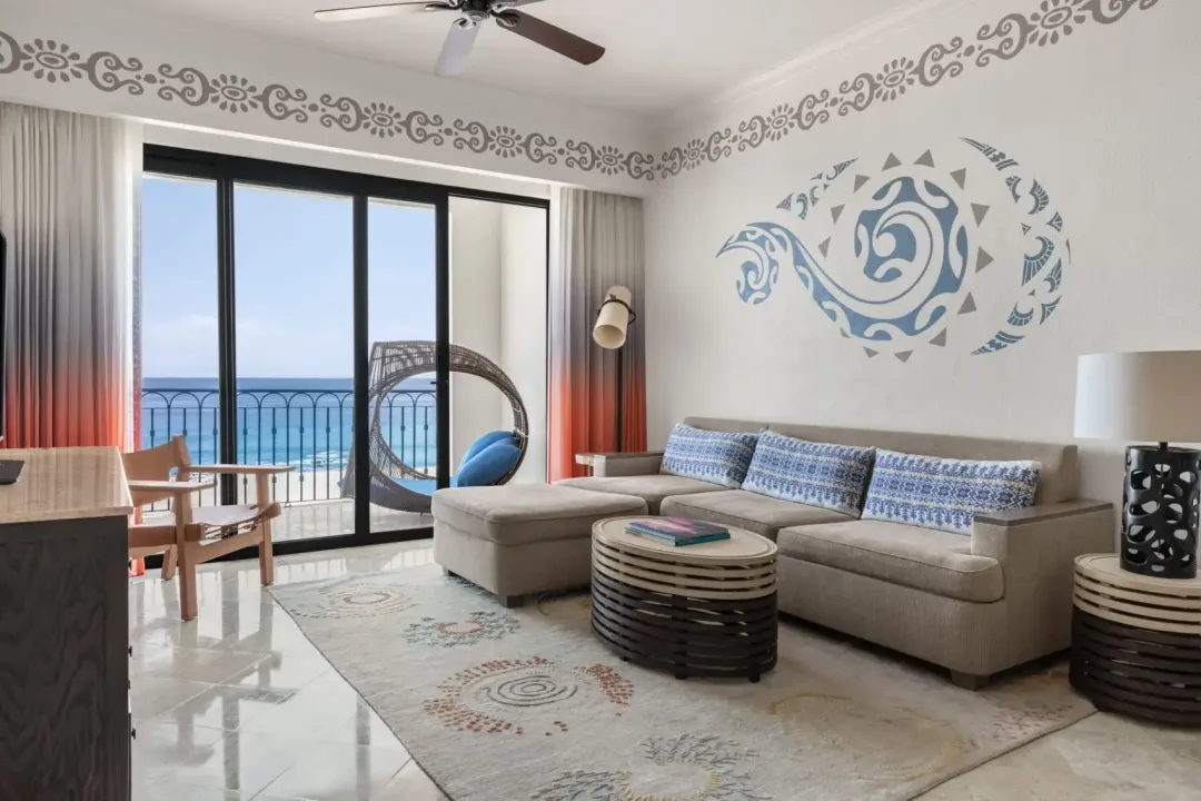 Odysseys Travel - Hilton Los Cabos - Governor Suite One Bedroom Oceanfront - Living Area