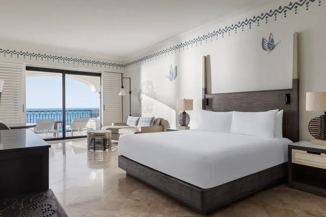 Odysseys Travel - Hilton Los Cabos - AltaMar Ocean View Balcony King Bed - Bedroom