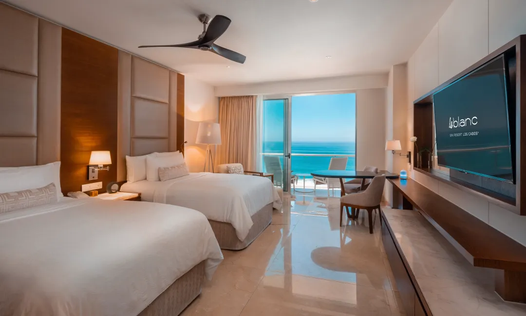 Odysseys Travel - Le Blanc Los Cabos - Royale Deluxe Ocean View With Double Beds - Bedroom