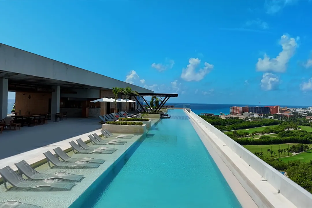 Odysseys Travel - Mondrian Cancun All Inclusive - Rooftop Pool Deck