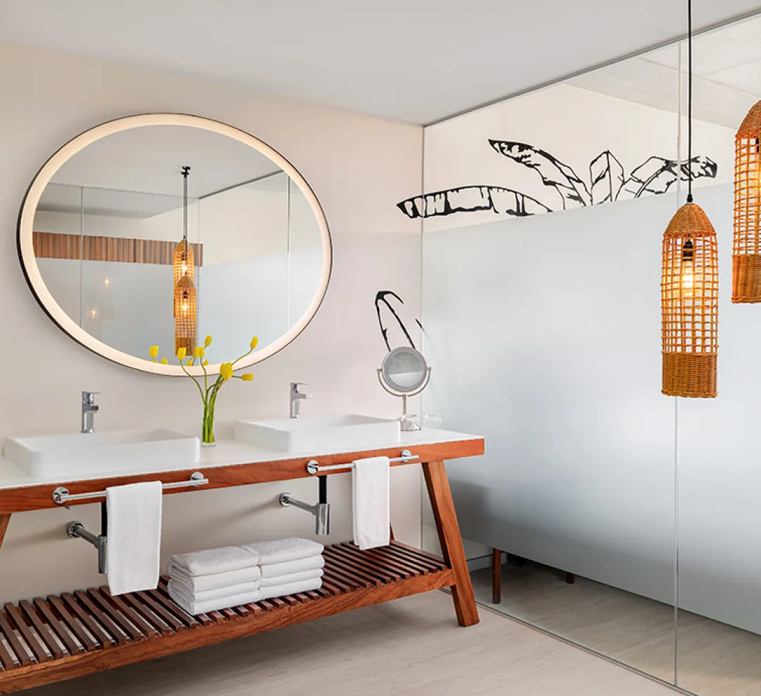 Odysseys Travel - Mondrian Cancun All Inclusive - Loft Suite Coastal King - Bathroom
