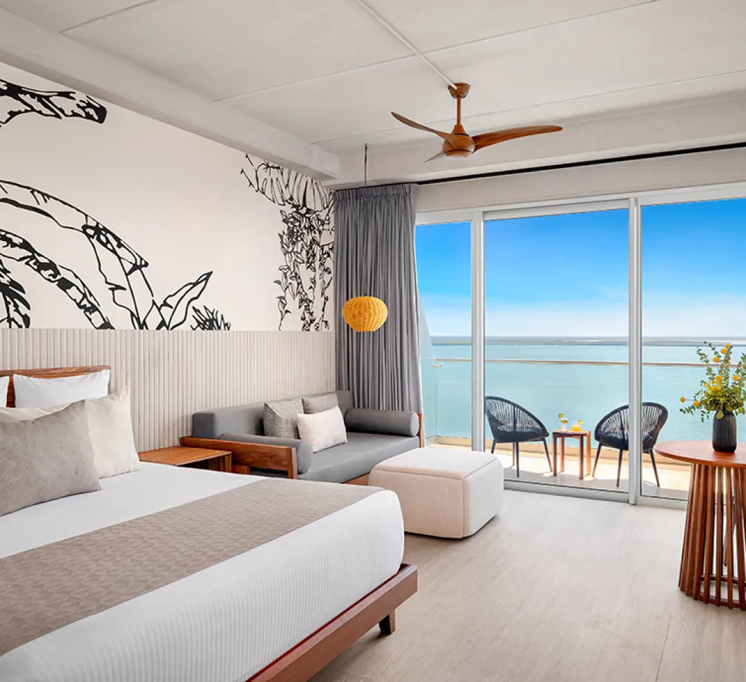 Odysseys Travel - Mondrian Cancun All Inclusive - Mondrian+ Signature Bay King - Bedroom View