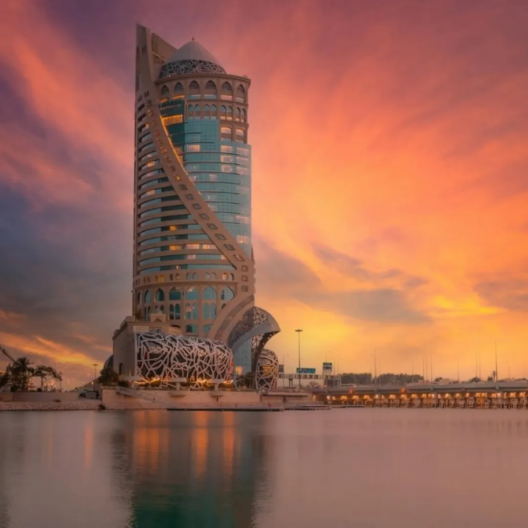 Odysseys Travel - Mondrian Doha - Exterior Sunset