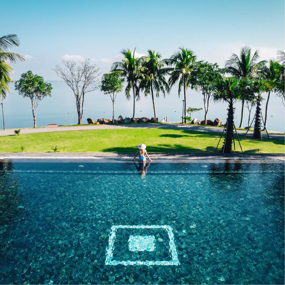 Odysseys Travel - Vedana Lagoon Resort & Spa - Pool and Palm Lawn