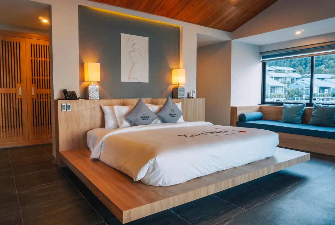 Odysseys Travel - Vedana Lagoon Resort & Spa - Water Pool Villa - Bedroom