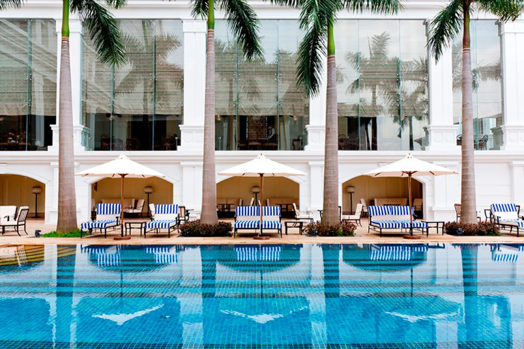 Odysseys Travel - Indochine Palace Hue - Pool Beds