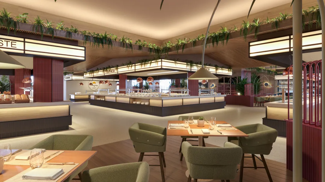 Odysseys Travel - Finest Riviera Cancun - The Market Kitchen - Interior