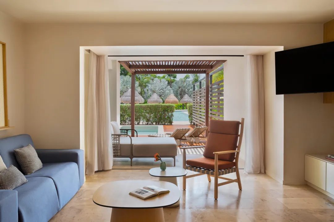 Odysseys Travel - Finest Playa Mujeres - Junior Suite with Private Pool - Living Area