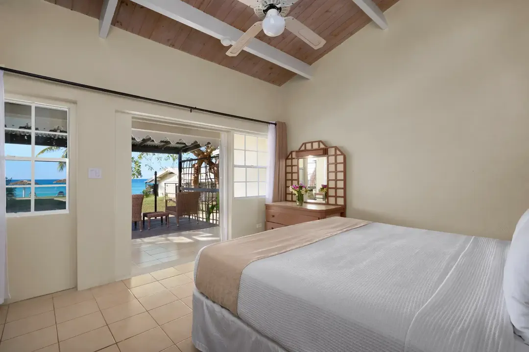 Odysseys Travel - Hawksbill Resort Antigua - Garden View Bungalow - Bedroom