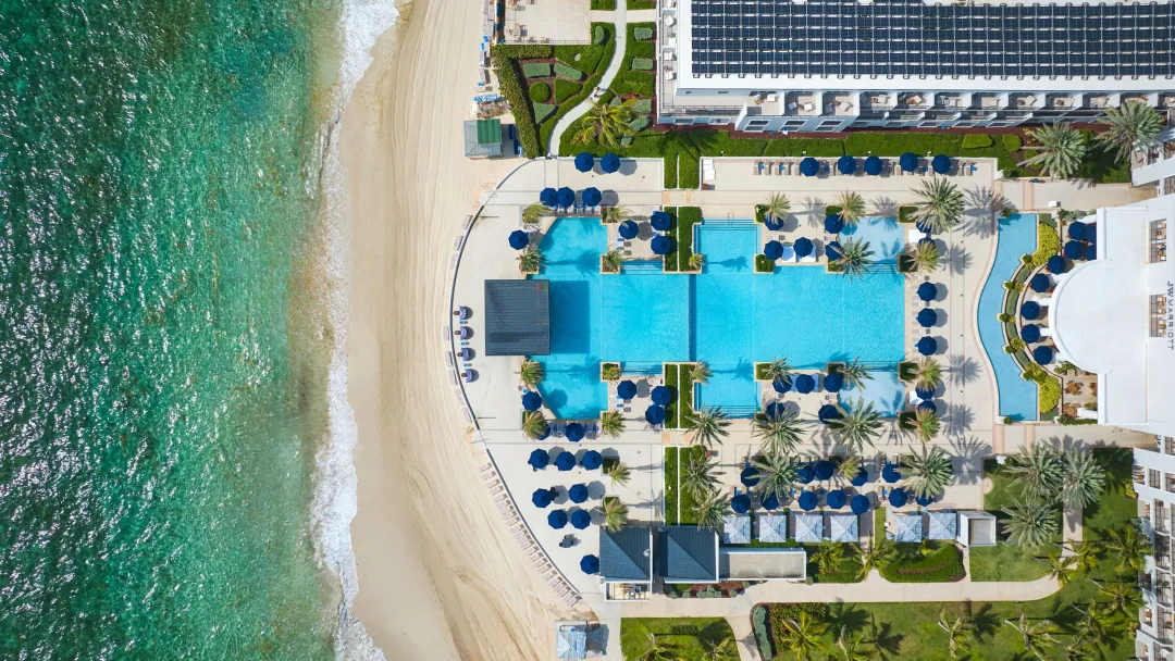 Odysseys Travel - JW Marriott St. Maarten Beach Resort and Spa - Aerial Pool and Beach