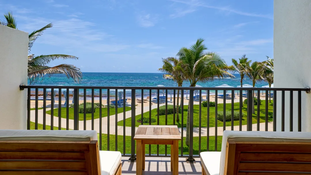 Odysseys Travel - JW Marriott St. Maarten Beach Resort and Spa - Deluxe Guest Room Oceanfront - Bedroom Two Queen