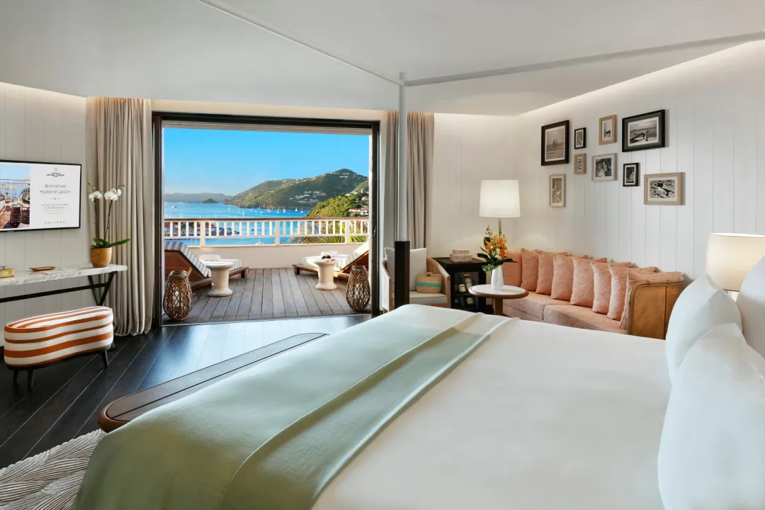 Odysseys Travel - Fouquet's Saint-Barth Hotel - Junior Suite Terrace and Seaview - Bedroom