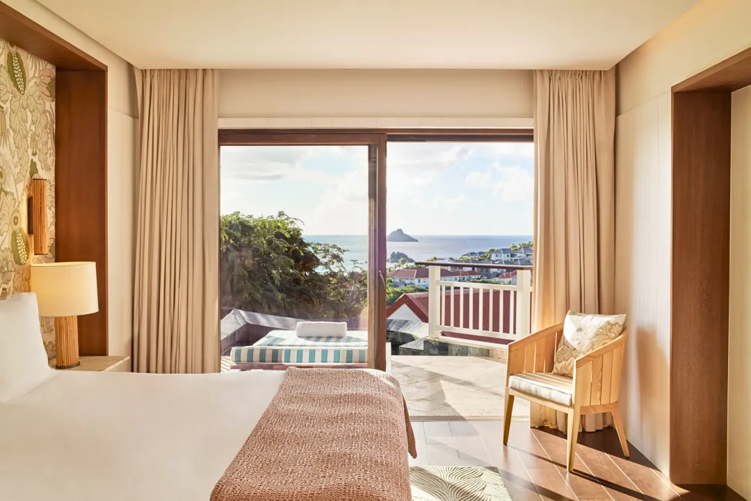 Odysseys Travel - Fouquet's Saint-Barth Hotel - Junior Suite Pool and Seaview - Bedroom