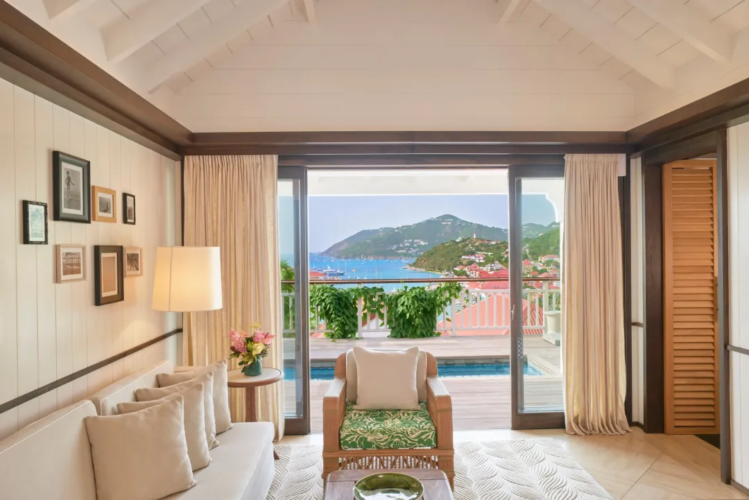 Odysseys Travel - Fouquet's Saint-Barth Hotel - Prestige Suite Pool and Seaview - Living Room