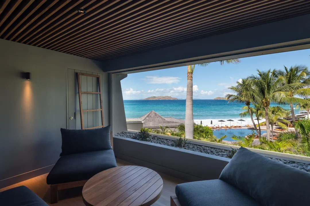 Odysseys Travel - Hotel Christopher St Barth - Ocean Deluxe Balcony - Balcony Lounge