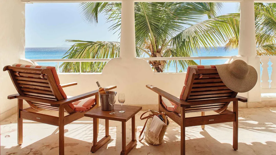 Odysseys Travel - La Samanna St Martin, Caribbean - Deluxe Beachfront Two Bedroom Suite - Terrace