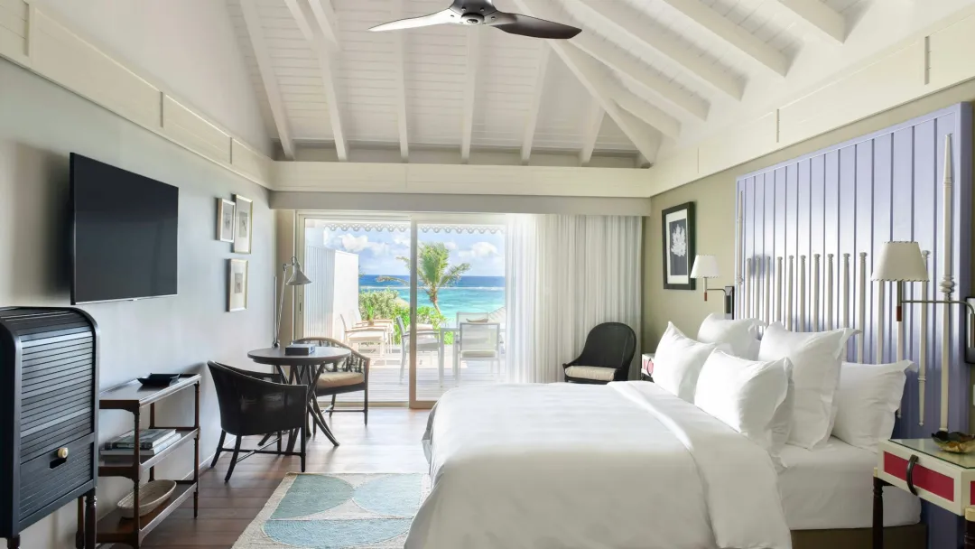 Odysseys Travel - Airelles Le Guanahani, Saint-Barthelemy - Ocean Cove Room - Bedroom
