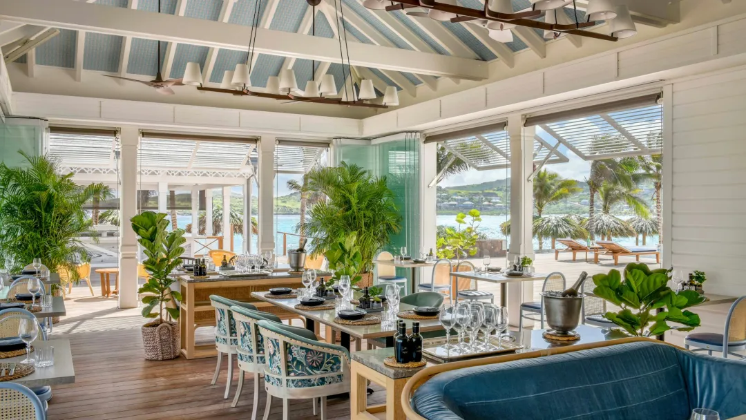 Odysseys Travel - Airelles Le Guanahani, Saint-Barthelemy - La Table du Guanahani - Interior set up