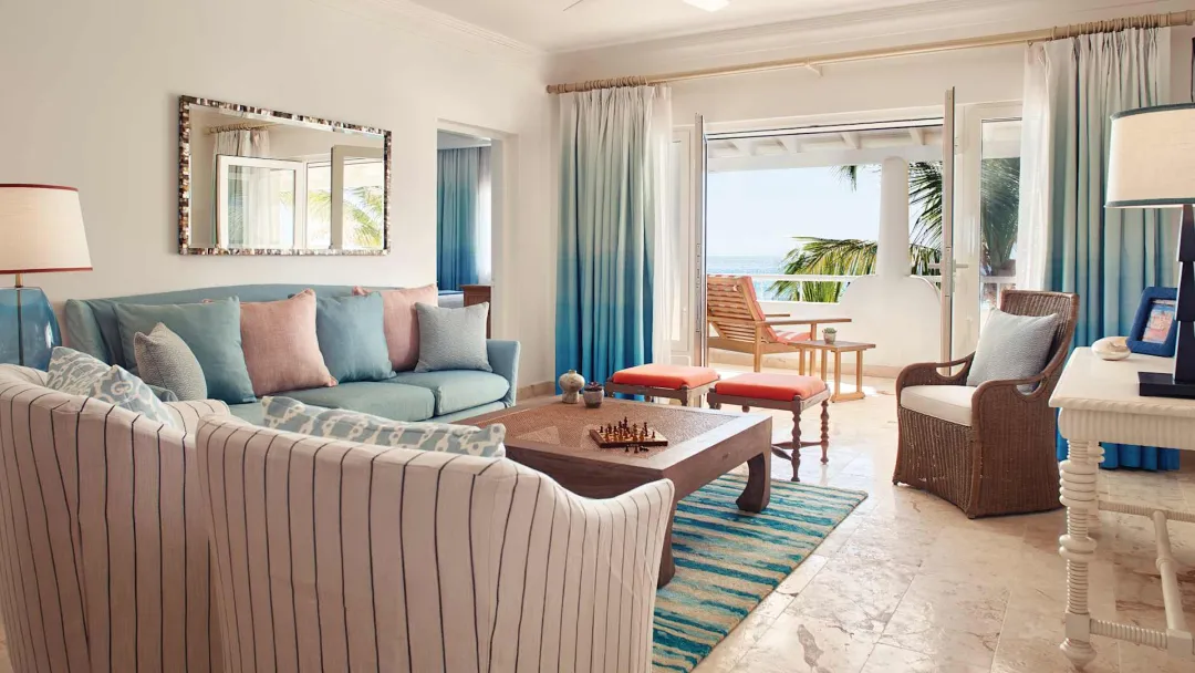 Odysseys Travel - La Samanna St Martin, Caribbean - Two-Bedroom Beachfront Suite - Living Room