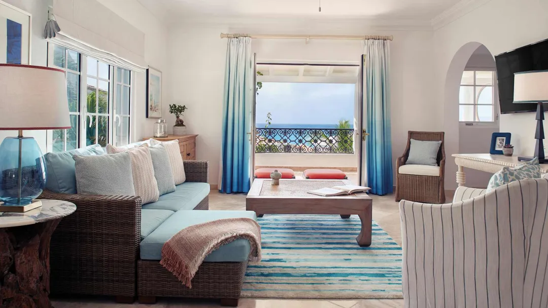 Odysseys Travel - La Samanna St Martin, Caribbean - One-Bedroom Plunge Pool Suite - Living Room