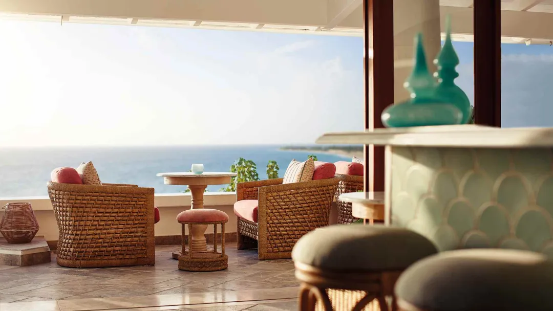 Odysseys Travel - La Samanna St Martin, Caribbean - Baie Longue Bar - Interior set up