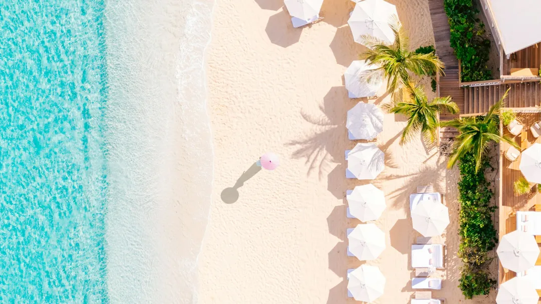 Odysseys Travel - Cheval Blanc St Barth - Beach Aerial