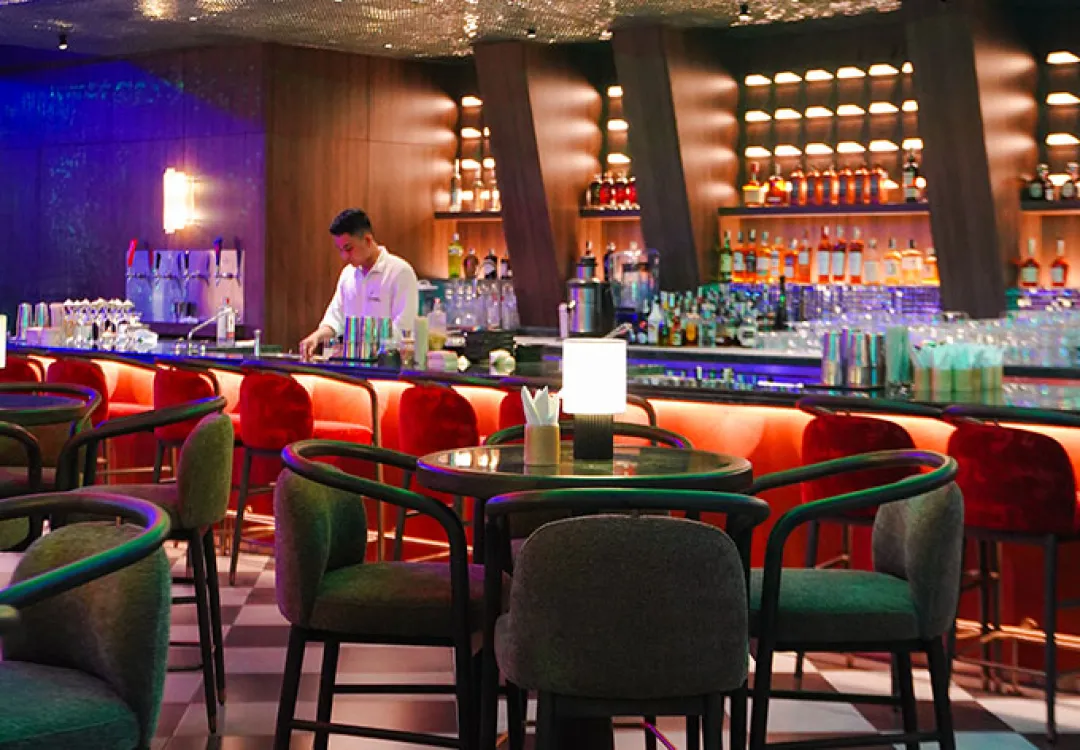 Odysseys Travel - Caravelle Hotel - Saigon Saigon Rooftop Bar - Bar Area