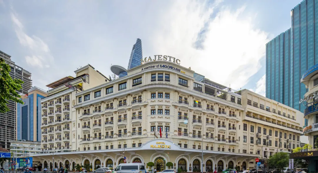 Odysseys Travel - Hotel Majestic Saigon - Exterior Corner View