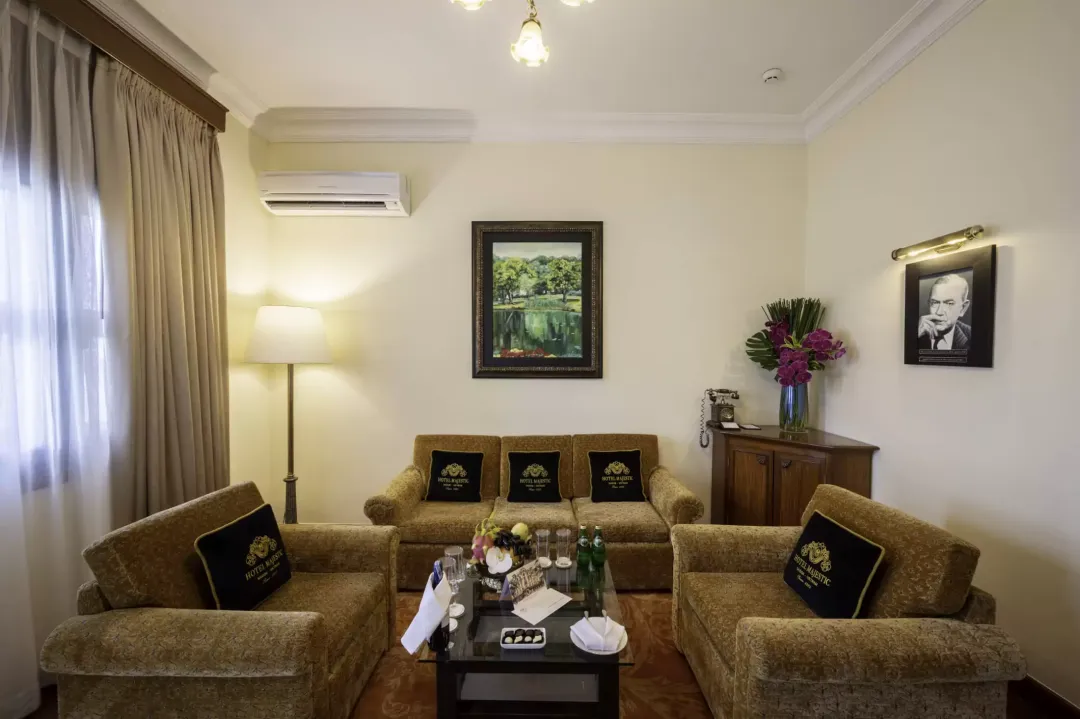 Odysseys Travel - Hotel Majestic Saigon - Rooms - Century Majestic Suite - Living Area