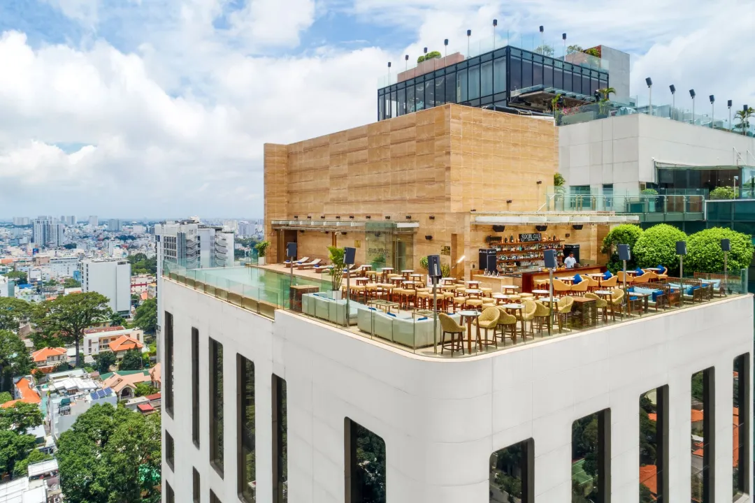 Odysseys Travel - Hotel des Arts Saigon - Exterior with Rooftop Terrace