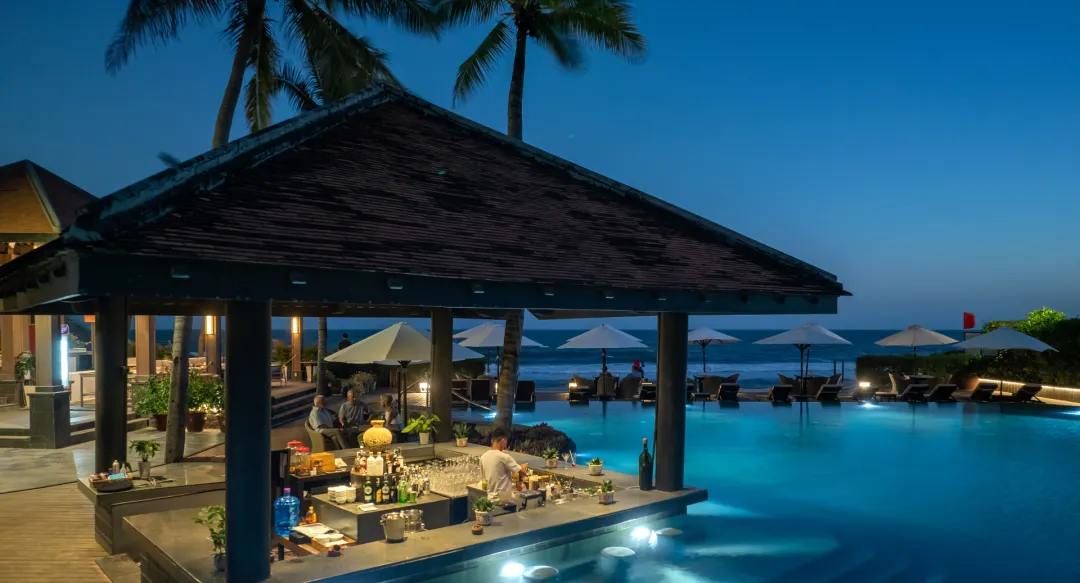 Odysseys Travel - Anantara Mui Ne Resort - Poolside Pavilion at Night